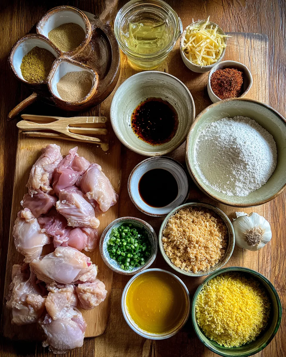 Ingredients for Sizzling Thai Fried Chicken Sandwich: A Flavor Explosion in Every Bite