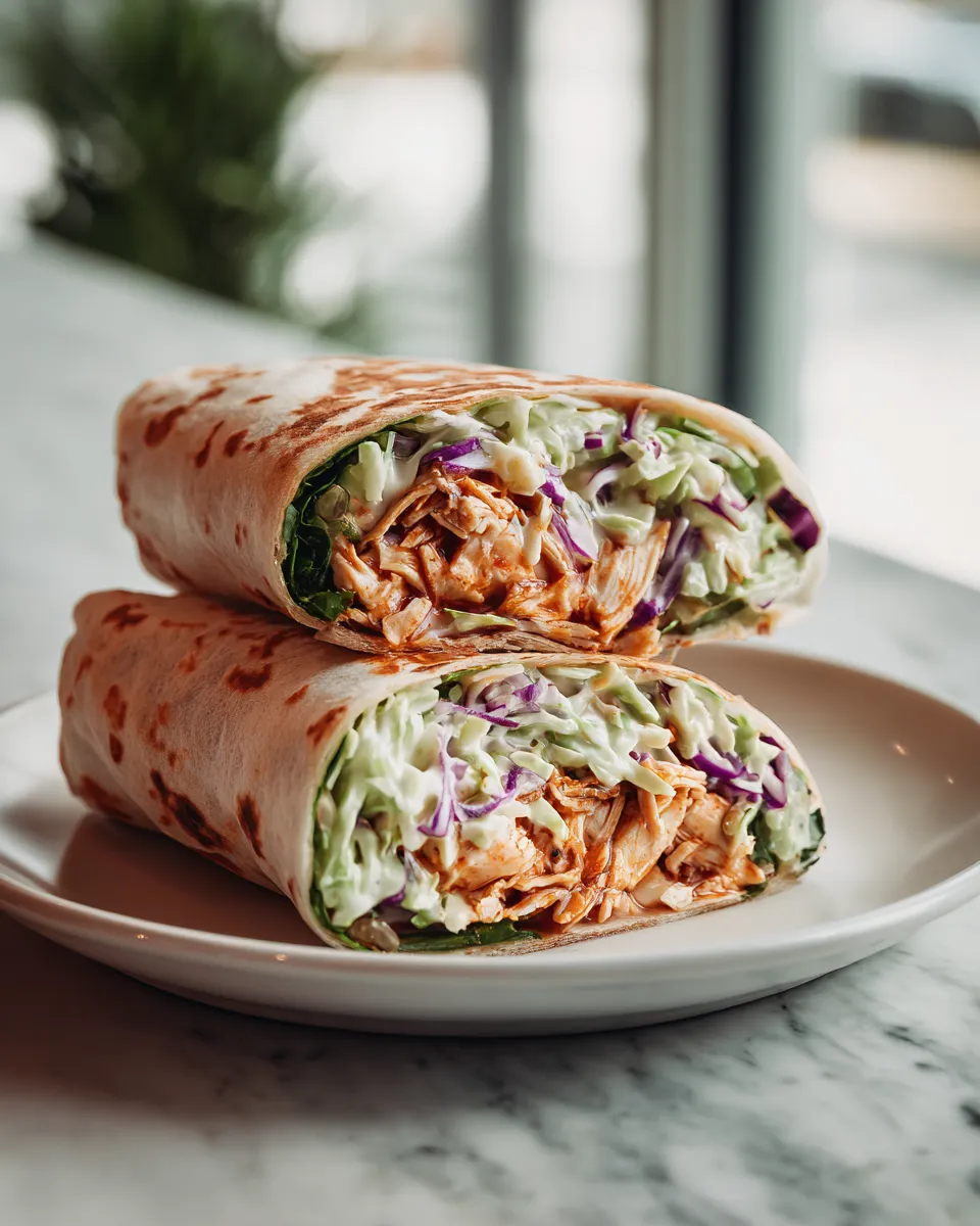 Photo of featured for Sizzling BBQ Chicken Coleslaw Wraps: A Mouthwatering Twist on Classic BBQ Fare