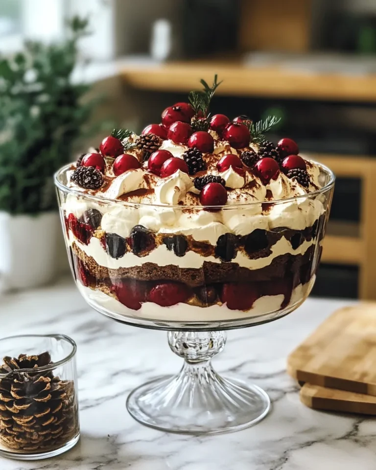 Photo of featured for Indulgent Black Forest Trifle: A Decadent Christmas Delight