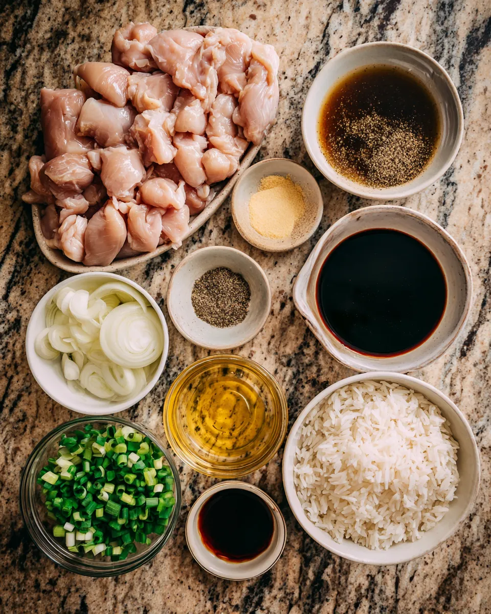 Ingredients for Spicy Black Pepper Chicken: A Flavor Explosion