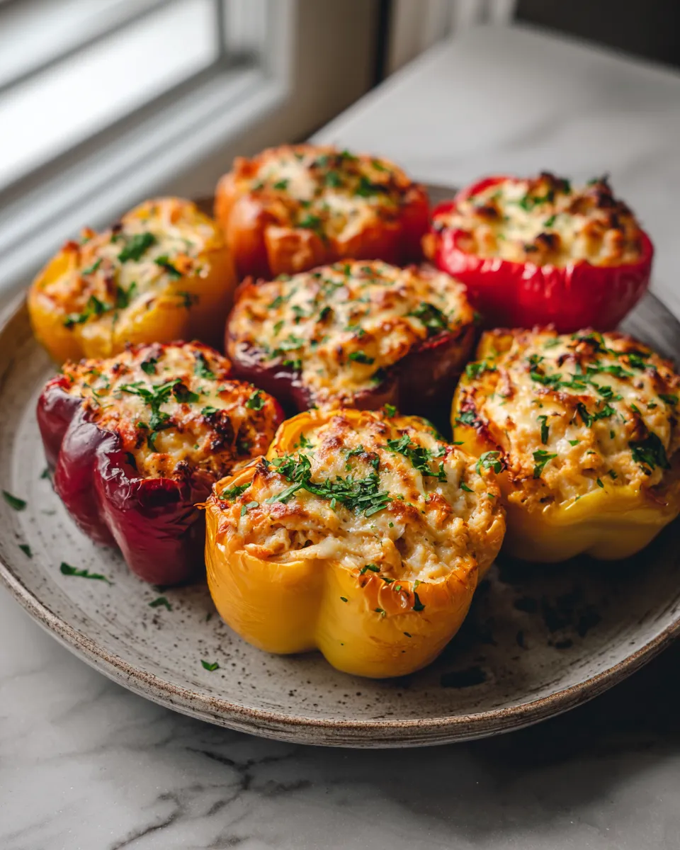Photo of featured for Spicy Buffalo Chicken Stuffed Peppers: A Flavor Explosion