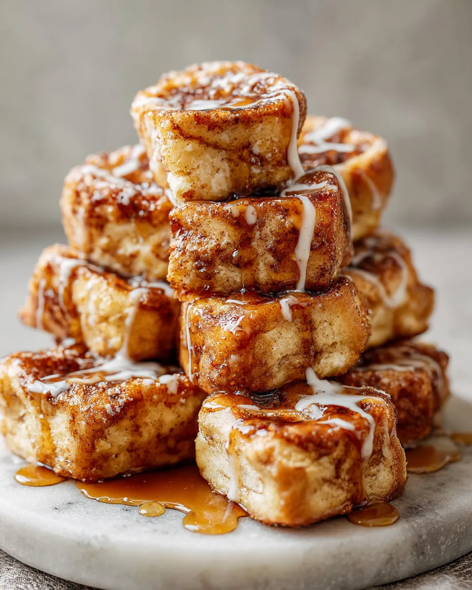 Photo of featured for Irresistible Cinnamon Roll French Toast Bites: A Bite-Sized Delight