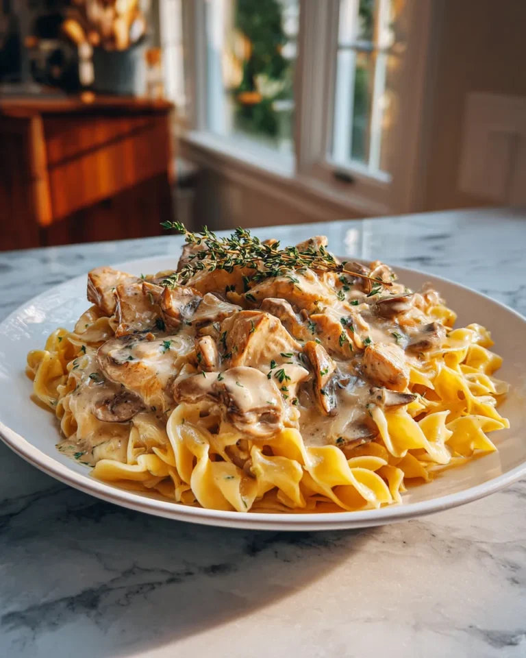 Photo of featured for Indulgent Creamy Chicken Stroganoff: A Decadent Delight