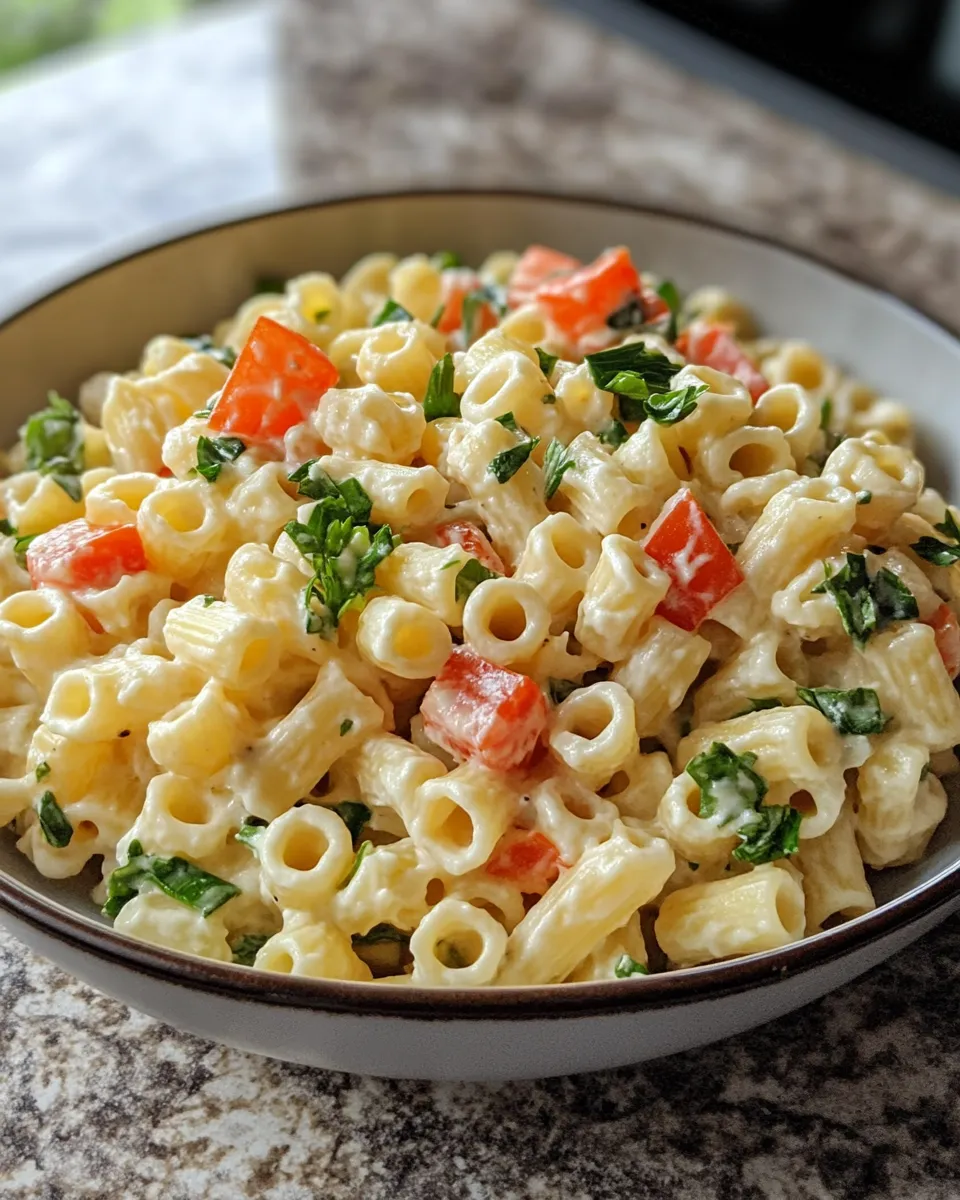 Photo of featured for Indulgent Creamy Ditalini Pasta Salad: A Delicious Twist on a Classic Dish