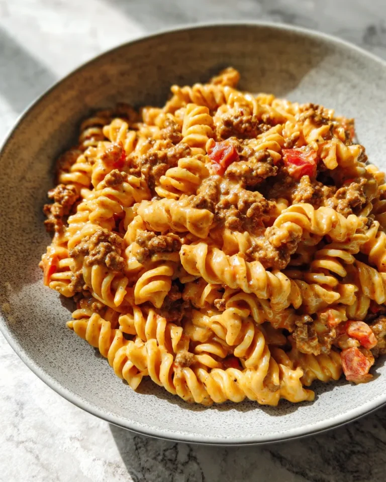 Photo of featured for Indulgent Creamy Rotel Pasta with Ground Beef: A Cheesy Delight