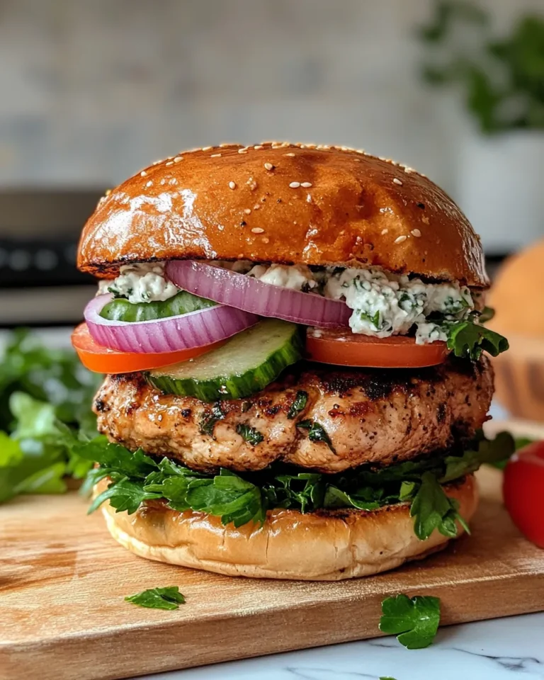 Photo of featured for Mouth-Watering Greek Chicken Burgers: A Flavor Explosion