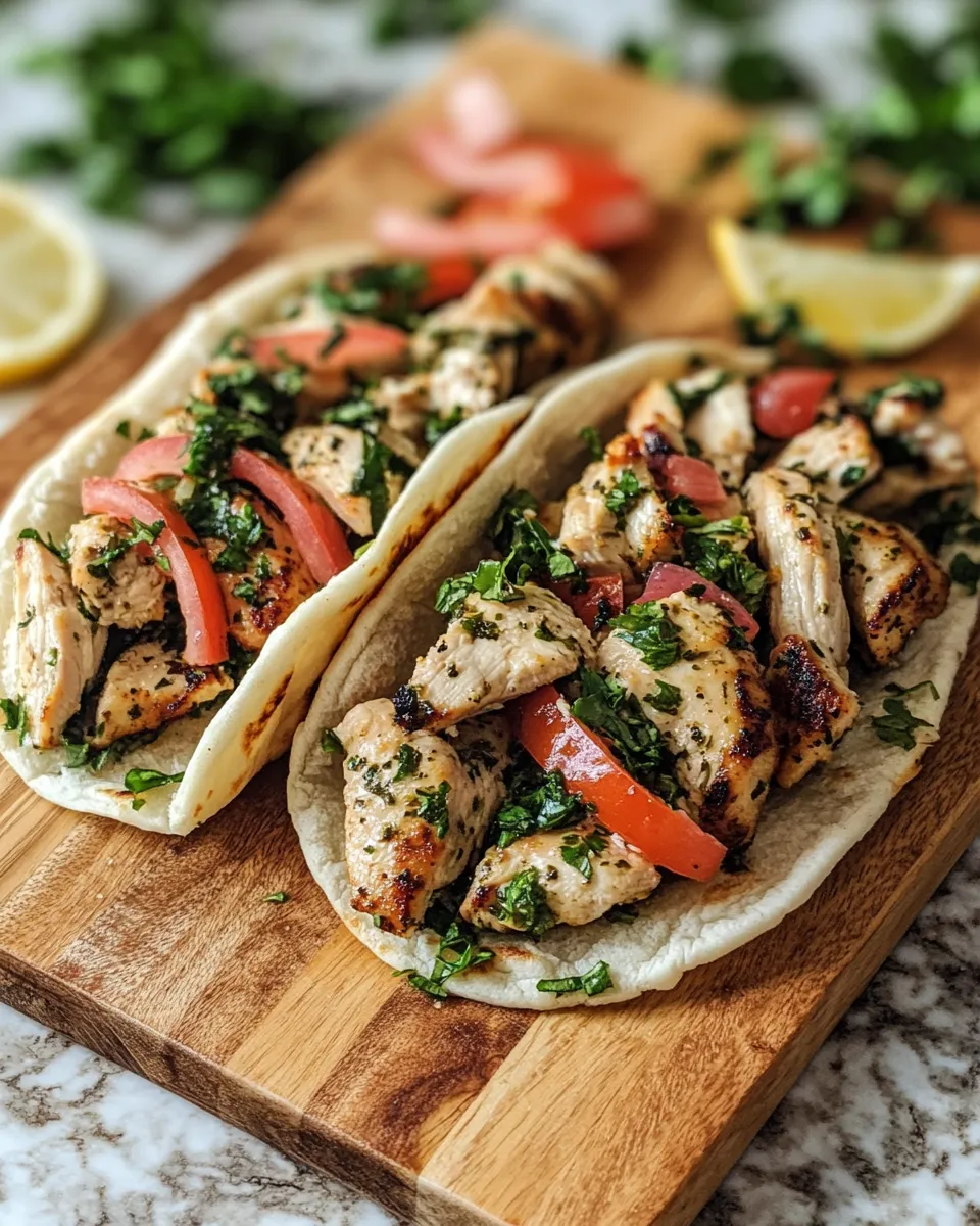 Photo of featured for Deliciously Tangy Greek Chicken Gyros: Lemon-Herb Marinade Magic