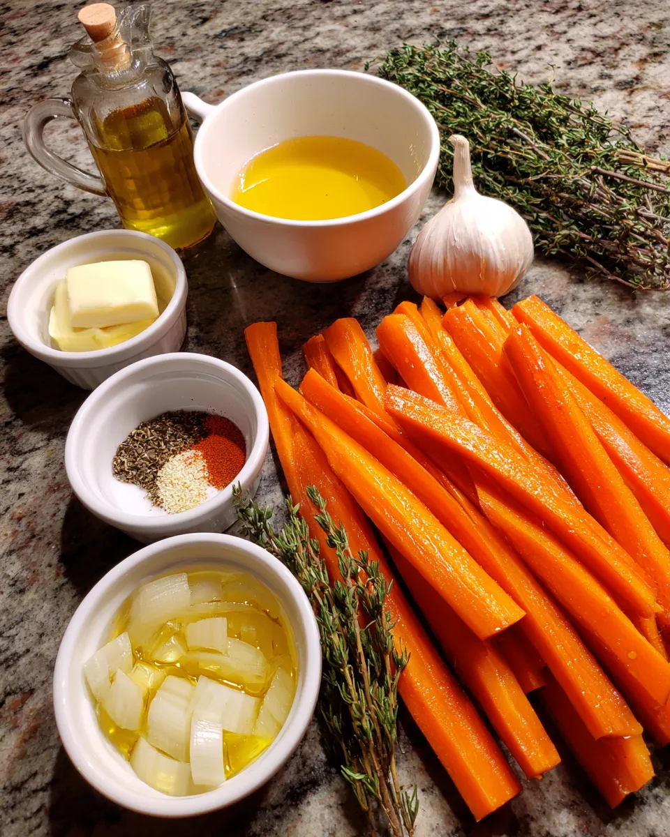 Ingredients for Irresistible Honey Garlic Roasted Carrots