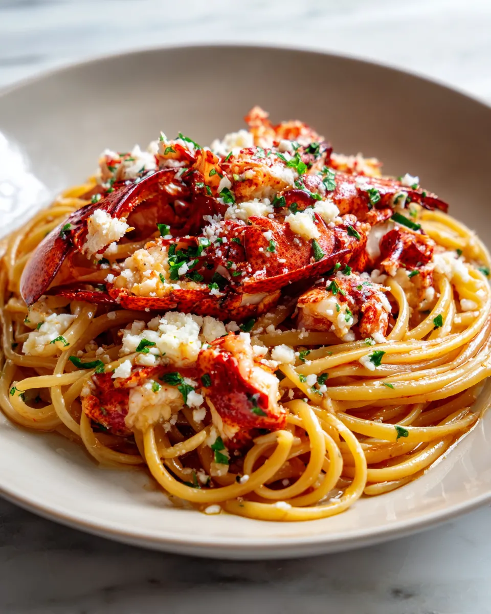 Photo of featured for Indulge in Decadent Lobster Bucatini Pasta