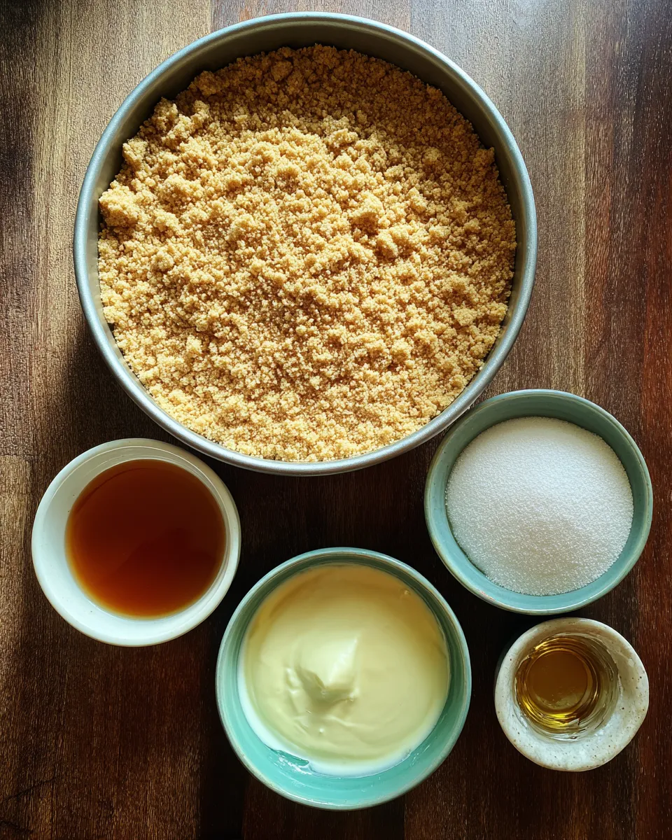 Ingredients for Decadent No-Bake Peppermint Cheesecake: A Festive Delight