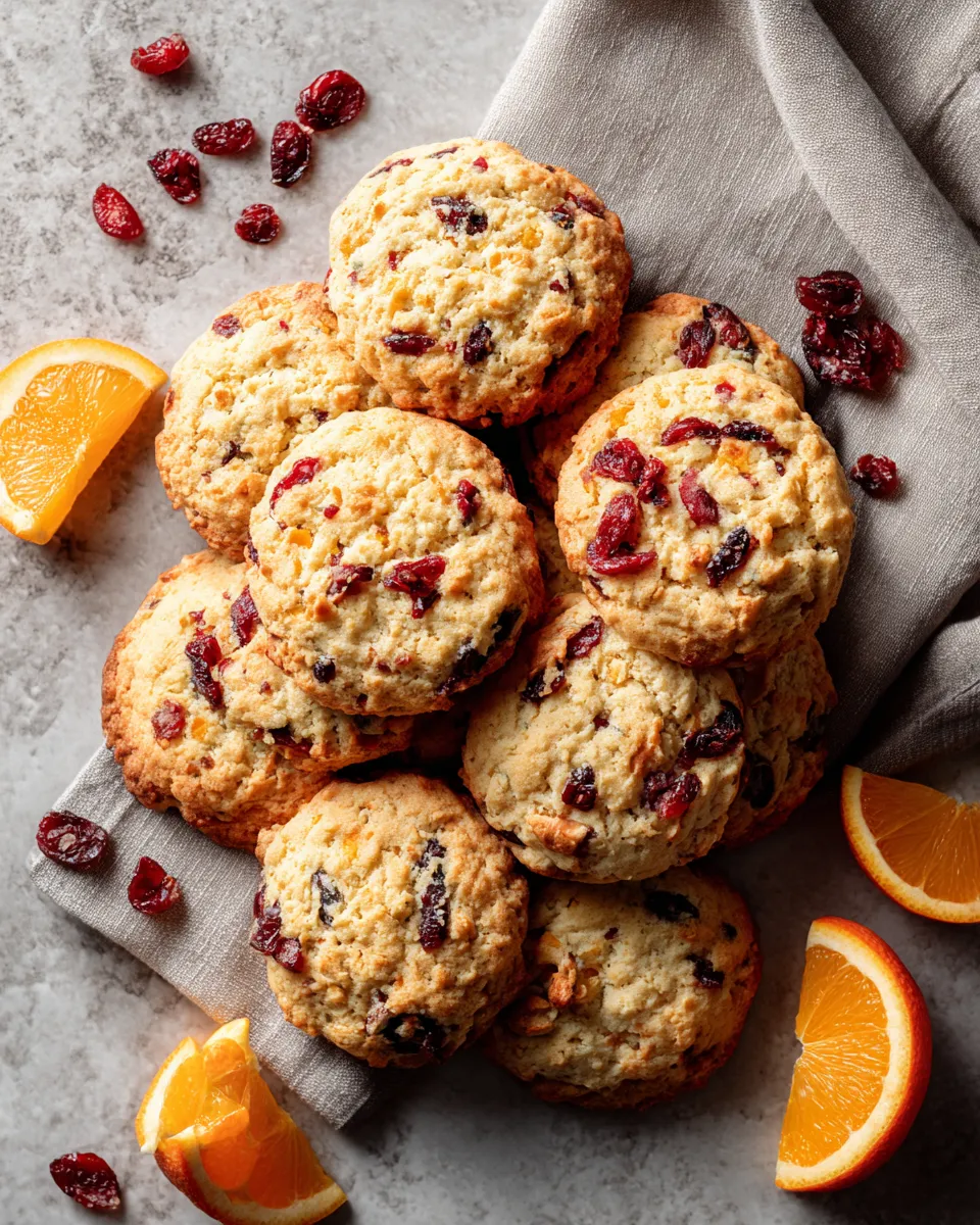Photo of featured for Irresistible Orange Cranberry Cookies: A Burst of Citrusy Goodness