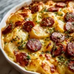 Photo of featured for Deliciously Smoky: Smoked Sausage and Potato Bake