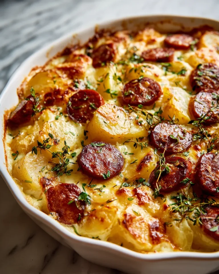 Photo of featured for Deliciously Smoky: Smoked Sausage and Potato Bake