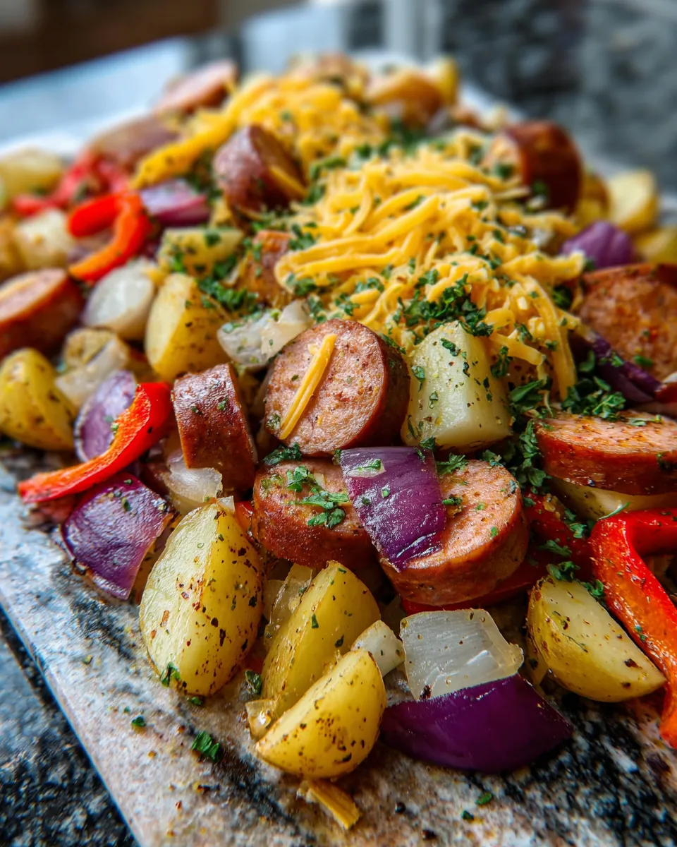 Ingredients for Deliciously Smoky: Smoked Sausage and Potato Bake