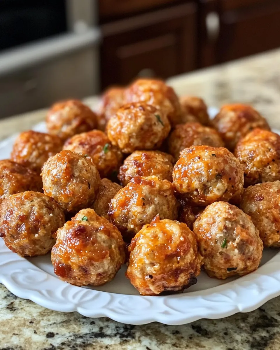 Photo of featured for Sizzling Spicy Rotel Cream Cheese Sausage Balls: A Flavor Explosion