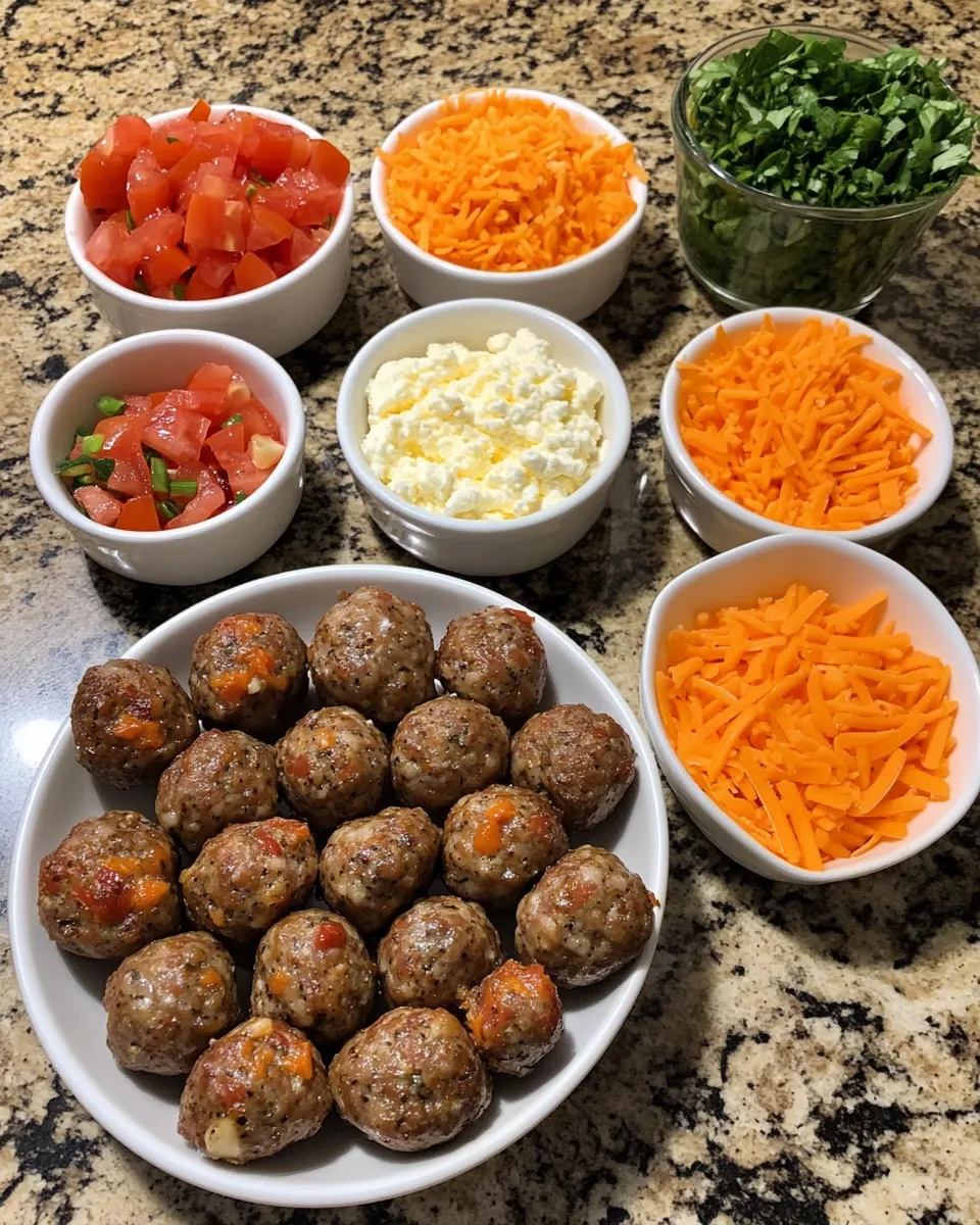 Ingredients for Sizzling Spicy Rotel Cream Cheese Sausage Balls: A Flavor Explosion