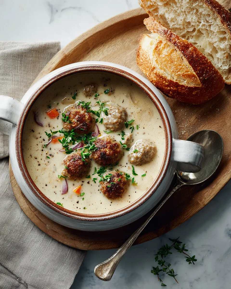 Photo of featured for Savory Swedish Meatball Soup: A Comforting Bowl of Goodness