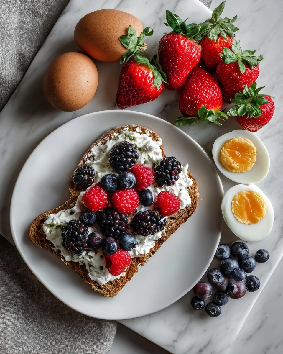 Berry Cottage Cheese Toast