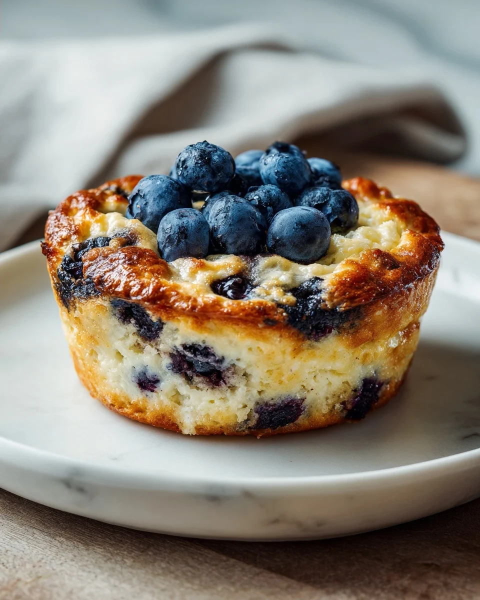 Cottage Cheese Blueberry Muffin Bowl