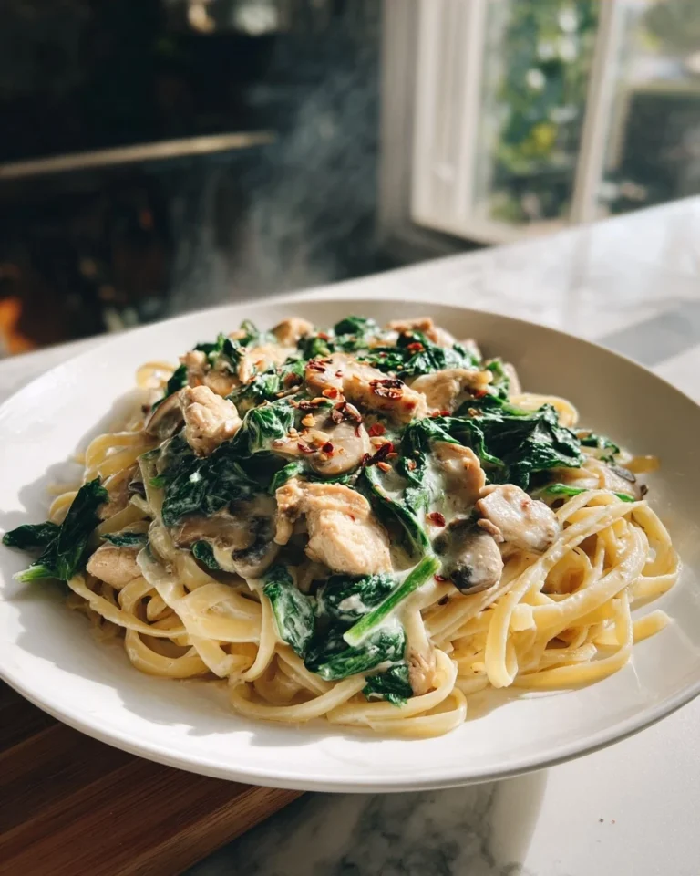 Creamy Spinach Turkey Pasta