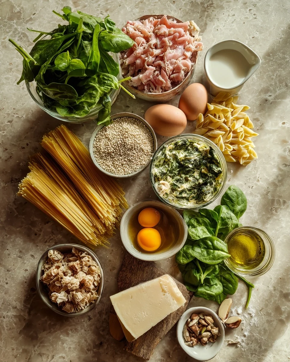 Creamy Spinach Turkey Pasta