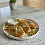Crispy Dill Pickle Parmesan Chicken