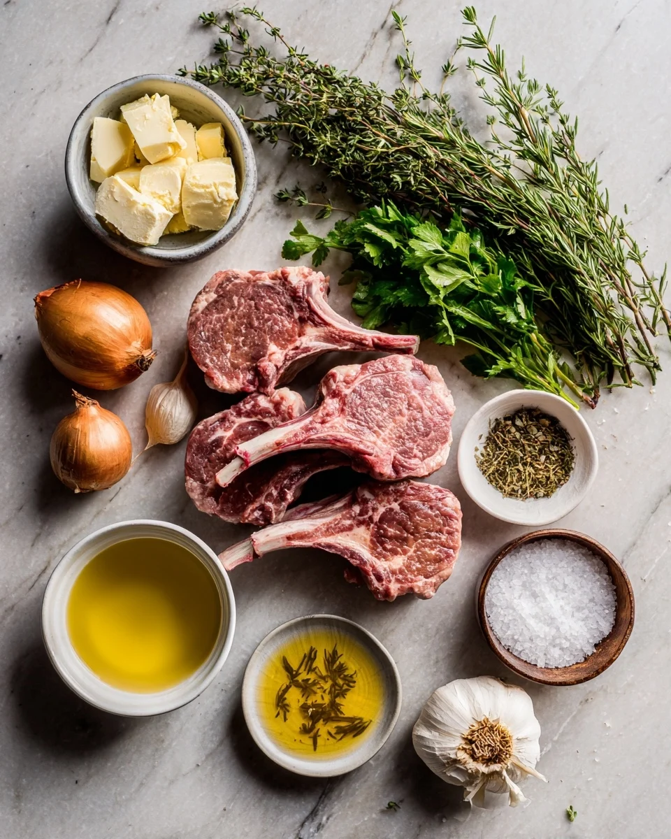 Garlic Butter Lamb Chops with Herbs