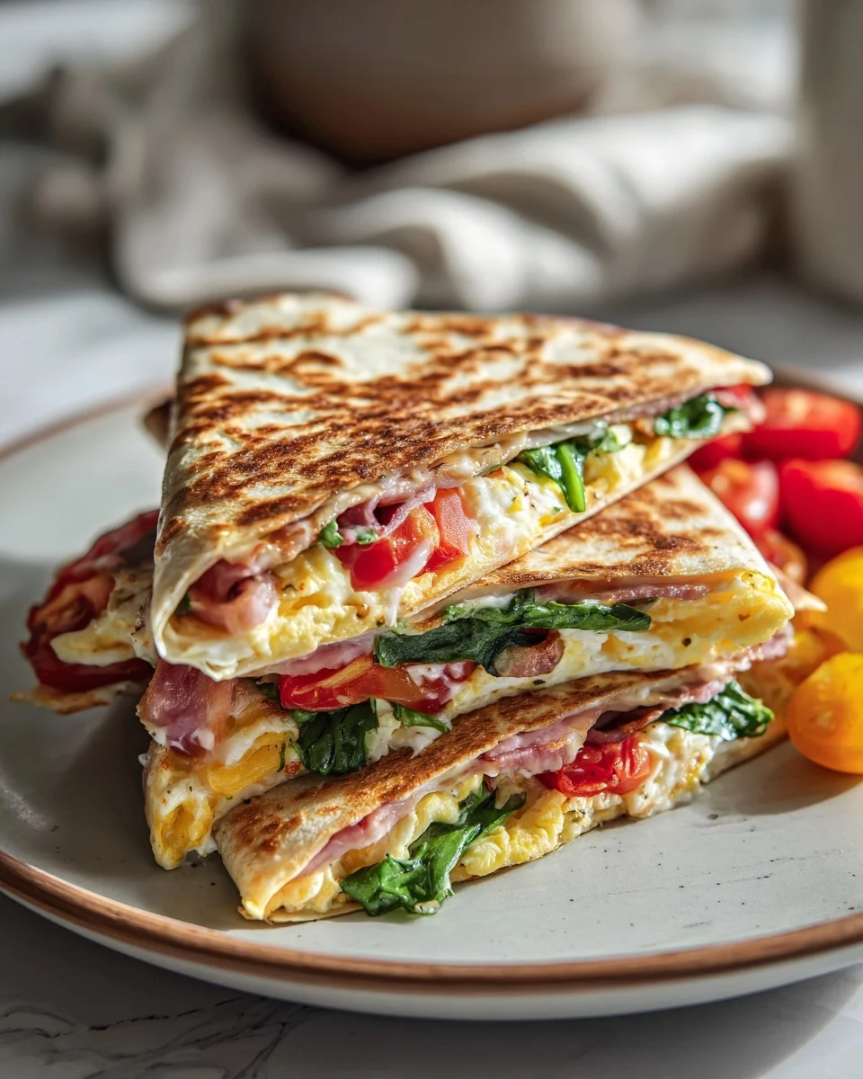 High Protein Breakfast Quesadilla