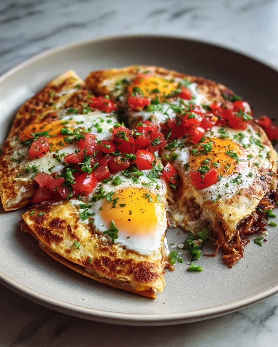 High Protein Breakfast Quesadilla