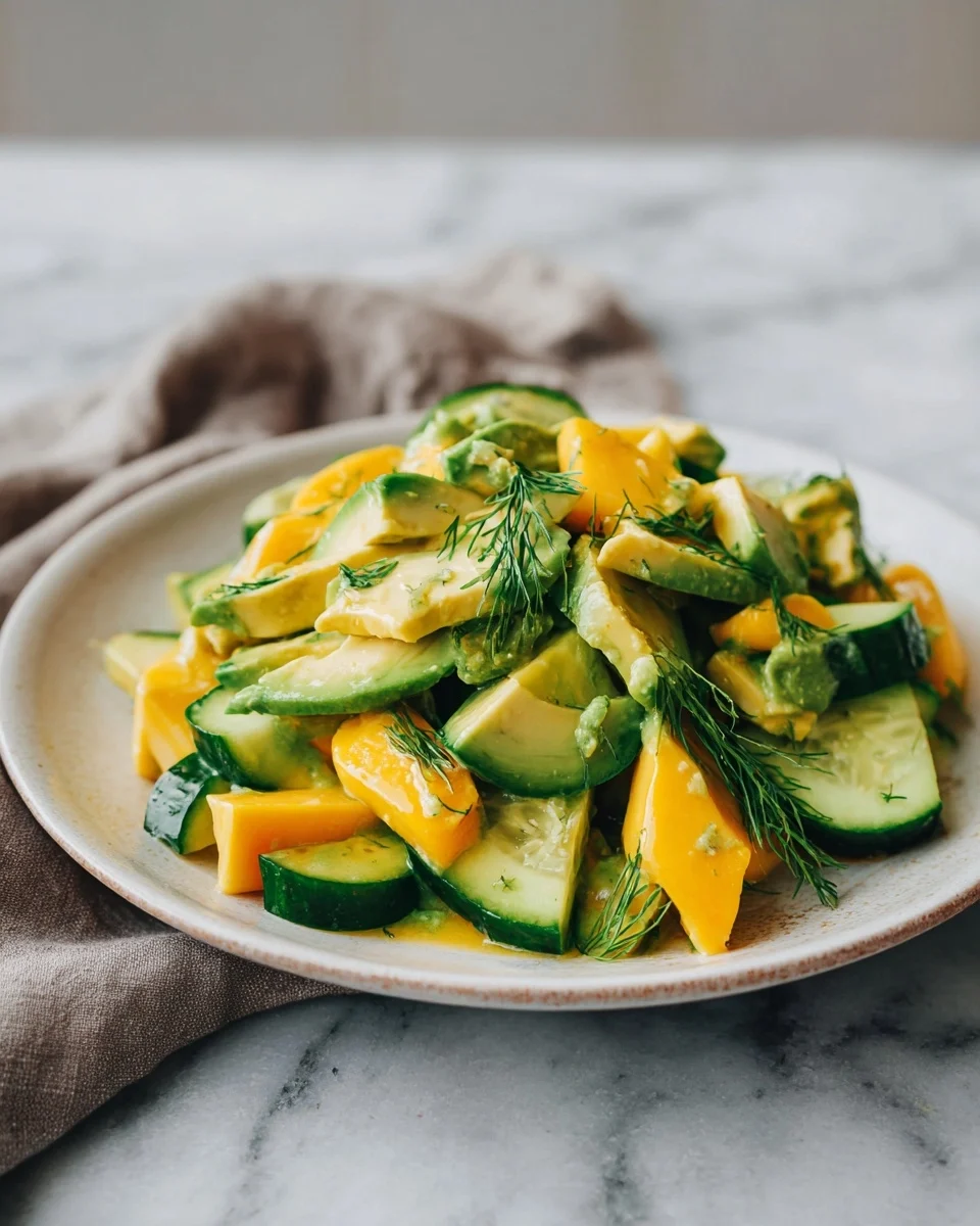 Mango Avocado Cucumber Lime Salad