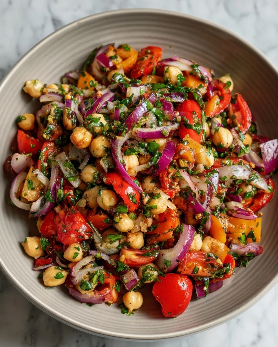 Mediterranean Chickpea Herb Salad