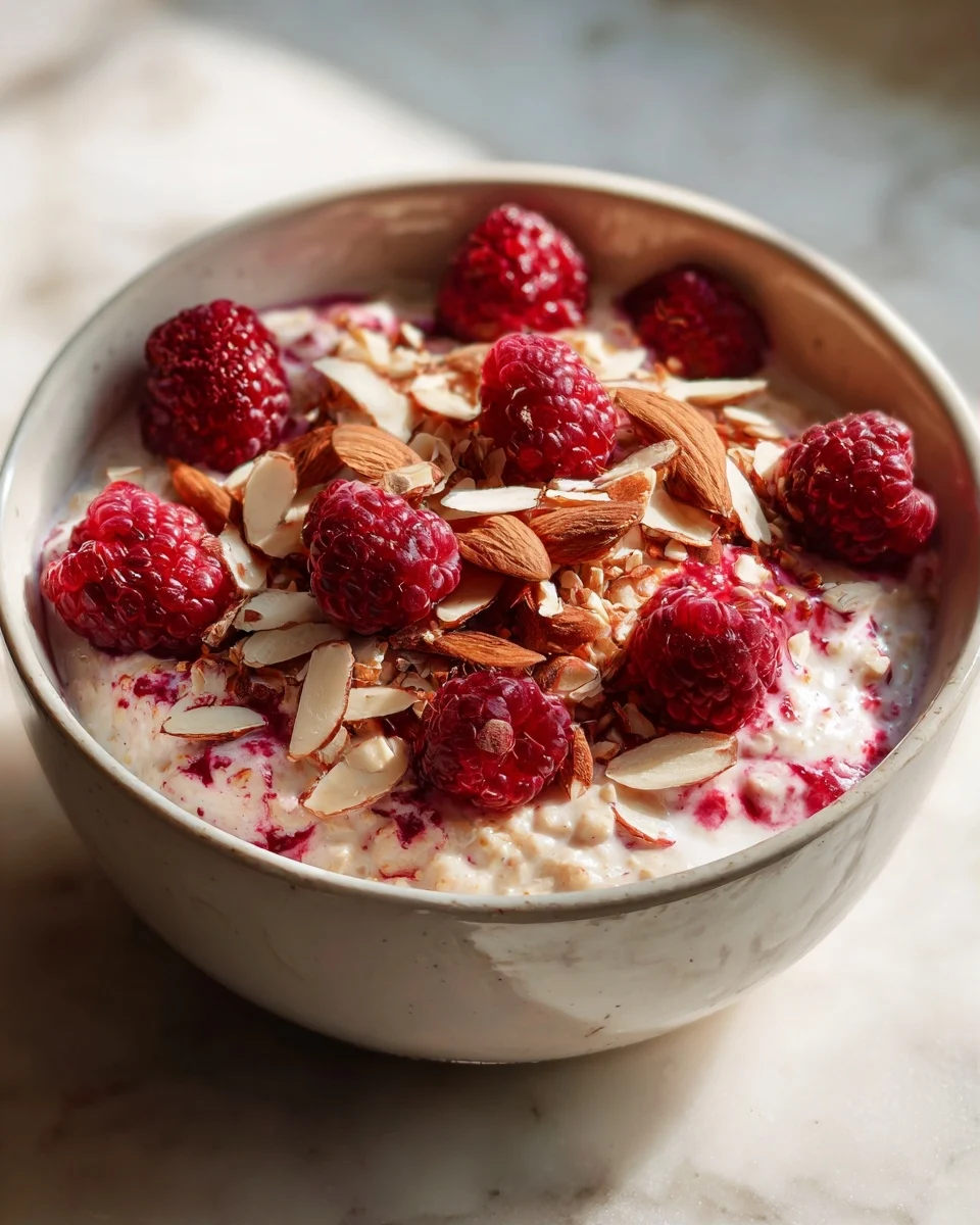Raspberry Almond Overnight Oats