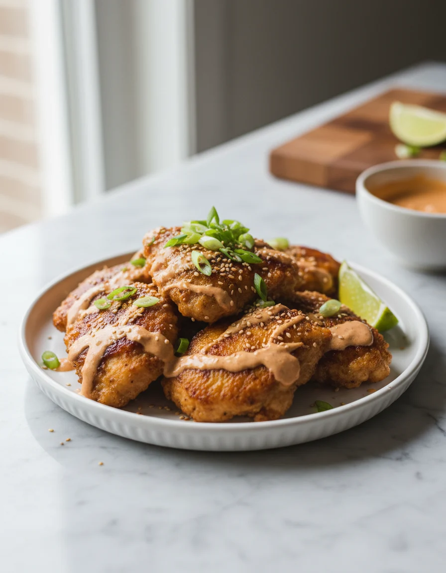 Skillet Bang Bang Chicken Thighs
