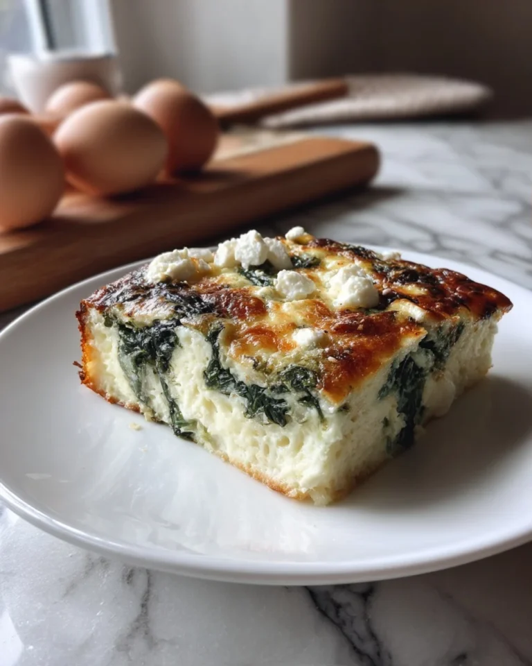 Spinach Feta Egg Bake