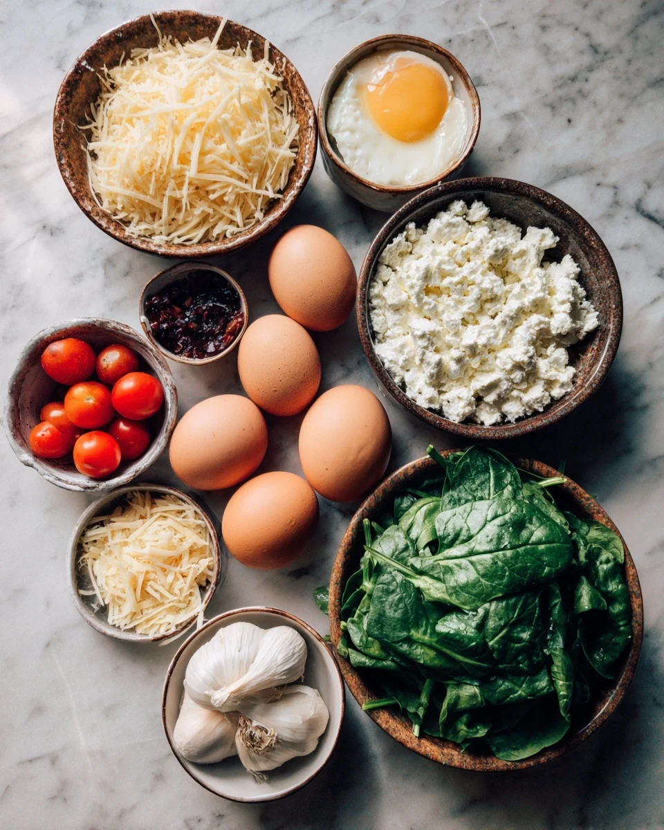 Spinach Feta Egg Bake