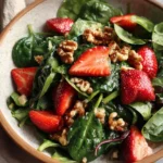 Strawberry Spinach Walnut Salad