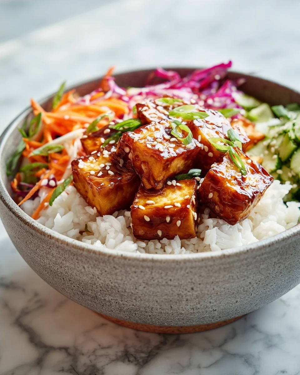 Teriyaki Tofu and Veggie Bowl