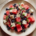Watermelon Blueberry Feta Salad